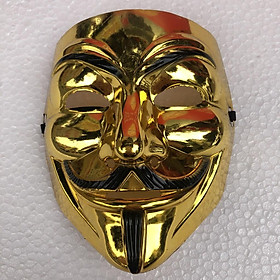 Mặt nạ Hacker mặt nạ Anonymous hàng đẹp loại 1 vàng
