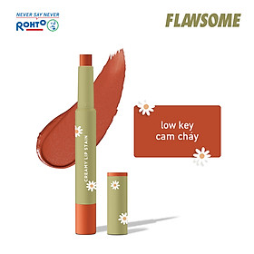 Son lì dạng thỏi Flawsome Creamy Lip Stain (2g) Low Key (Màu Cam cháy)