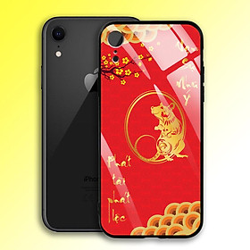 Ốp Lưng Họa Tiết Mạ Màu Vàng Ánh Kim cho điện thoại Iphone XR - 03006 7985 MOUSE05 - Phát Tài Phát Lộc - Hàng Chính Hãng