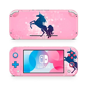 Mua Skin decal dán Nintendo Switch Lite mẫu ngựa 1 sừng unicorn hồng (dễ dán  đã cắt sẵn)
