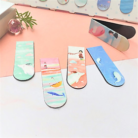 Combo 5 Nam Châm Đánh Dấu Sách - Cá Voi (Mẫu Ngẫu Nhiên)