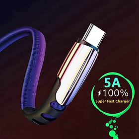 Dây cáp sạc nhanh 5A kết nối cổng Micro USB/Type-C /Lightning tùy chọn cho iPhone Android - miếng lót chuột