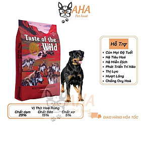 Thức Ăn Cho Chó Rottweiler Taste Of The Wild Bao 500g - Wetlands Thịt Chim Rừng, Trái Cây Rau Củ