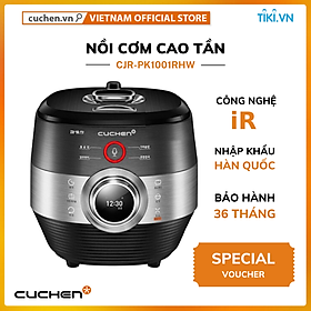 Nồi cơm điện cao tần IR Cuchen CJR-PK1001RHW Điều khiển bằng giọng nói (Hàng nhập khẩu chính hãng)