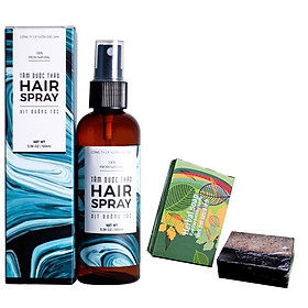 Xịt dưỡng tóc Tâm Dược Thảo 100ml (100% tự nhiên) + Tặng kèm 01 Xà bông thảo dược (Tùy chọn trong 05 loại)