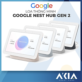 Mua Google Nest Hub Gen 2 - Màn hình thông minh điều khiển cảm ứng 7 inch tích hợp Loa Google và trợ lý ảo Google Assistant - Hàng Nhập Khẩu
