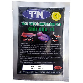 TN4 - Thuốc Bổ Gan & Giải Độc Tố Giúp Cá Lớn Nhanh, Phát Triển Mạnh, Tăng Sức Đề Kháng 100gr