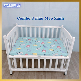 SaleBox - Thông tin mua sắm, khuyến mãi 127 Giường Cũi – Nôi Cũi Cho Bé Từ Sơ Sinh Đến 3-4 Tuổi – Chất Liệu Gỗ Quế Màu Trắng – Combo 3 Sản Phẩm – Kích thước 70 x 110 x 86cm ( R x D x C )