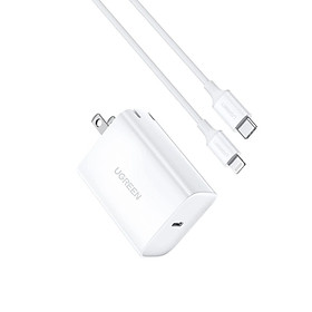 Mua Bộ kit sạc nhanh 18W PD và cáp USB type C ra Lightning MFI cho iPhone màu trắng Ugreen 70293 CD137 Hàng Chính Hãng