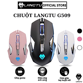 Chuột Máy Tính Gaming Langtu G509 Có Dây Và Hiệu Ứng Đèn Led Hàng Chính Hãng