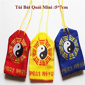 Mua Túi vải Bát Quái Mini 4.6*7cm(xu thẻ phù vật phẩm phong thủy...)