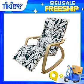 Mua Ghế bập bênh cao cấp ghế thư giãn poang ngồi đọc sách báo  ngồi nghỉ ngơi có gác chân - A07