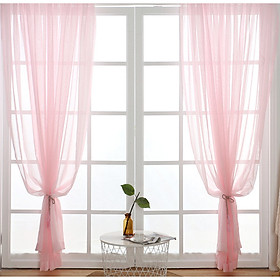 Mua RÈM CỬA VOAN XÔ TRẮNG   XÁM  HỒNG SIZW 1M35 NGANG X 2M CAO