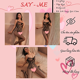 Bộ Bodysuit Lưới Toàn Thân Xẻ Đáy Táo Bạo, Tôn Dáng Tối Đa Và Khơi Gợi Sự Quyến Rũ Tự Nhiên C021