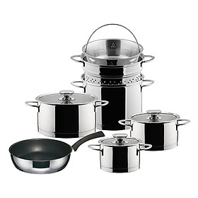 Bộ Nồi Berndes Millesima 066701 (5 Món) - Inox 18/10 Cao Cấp, Đáy 5 Lớp, Dùng Được Mọi Loại Bếp