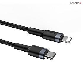 Mua Cáp sạc nhanh iphone pd 18w Baseus cafule - dây sạc bọc dù type c to lightling cho ip ipad - hàng chính hãng