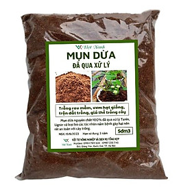 Mua Xơ dừa trồng cây  mụn dừa  giá thể trộn đất   giữ ẩm túi 5 lít