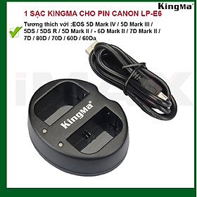 Mua SẠC ĐÔI KINGMA CHO PIN CANON LP-E6 - HÀNG CHÍNH HÃNG