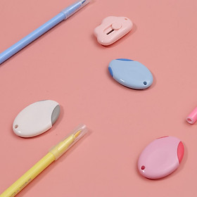 Dao rọc giấy mini tự động M&G ASSN2279 kiểu móc khóa (giao màu ngẫu nhiên)-1cây