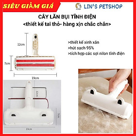 Cây Lăn Lông Từ Tính Tĩnh Điện Tai Thỏ