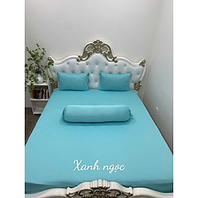 Bộ chăn Drap gối Thun Hàn Quốc Mát Lạnh { 4 món gồm ; ga và 3 áo gối / 5 món gồm chăn, ga và 3 áo gối } đủ size