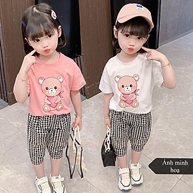 Bộ Cotton cho bé gái siêu cưng