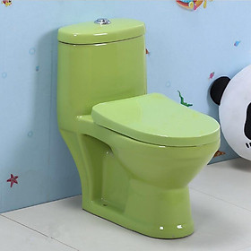 Bàn cầu vệ sinh cho trẻ em xanh lá
