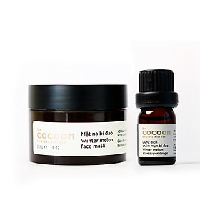 Combo Mặt nạ bí đao cocoon 30ml + Dung dịch chấm mụn bí đao cocoon 5ml