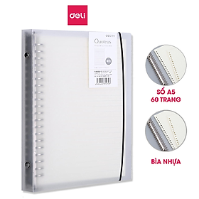Sổ Tay A5 Deli - Bìa Cứng - Có Thể Thay Lõi Sổ - Lõi Ô Vuông/Kẻ Ngang -HA560/NA560