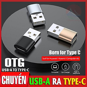 OTG Type-C USB 3.0, Truyền Dữ Liệu Data Nhanh Ổn Định, Vỏ Nhôm Kim Loại Chắc Chắn, Nhỏ Gọn Cắm Là Chạy, bộ chuyển đổi type c sang USB-A, đầu chuyển Type C sang USB cáp otg type C