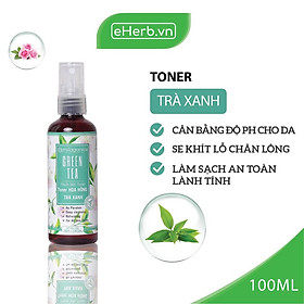 Toner Trà Xanh Cân Bằng Độ PH, Se Khít Lỗ Chân Lông & Phục Hồi Da Từ Chiết Xuất Trà Xanh MILAGANICS 100ml (Chai)