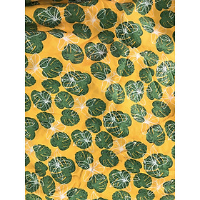 Vải đũi tơ Thái mềm mỏng họa tiết lá rùa