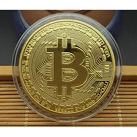 Mua Xu Bit coin màu vàng kèm hộp đựng bảo quản