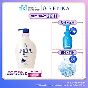 Sữa tắm dưỡng ẩm hương hoa dịu ngọt Senka Perfect Bubble for Body Sweet Floral 500ml