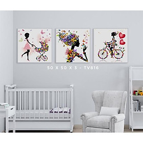 Mua Bộ 03 tranh ngộ nghĩnh hình cô bé