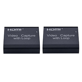 2x HDMI to USB 2.0 Video Capture Card HD for Game/Video Live Streaming
