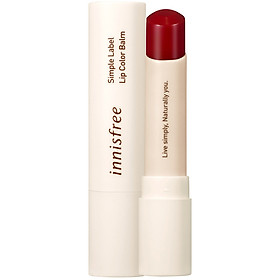 Son Dưỡng Môi Có Màu Innisfree Simple Label Lip Color Balm #1 3.2g - 131171749