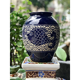 Mua BÌNH HOA CON CÁ VÀ SEN GỐM SỨ NAM BỘ