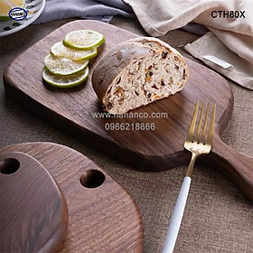 Mua Thớt gỗ óc chó nhập khẩu Mỹ (CTH502) ️khay bánh mì/ bít tết/ pizza/ phụ kiện chụp ảnh