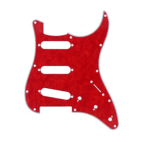 Guitar Pickguard Scratch Plate Pickups f/ SSS USA/Mexican  Pearl