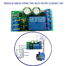 Module mạch công tắc cảm biến mực nước với 2 mức cao và thấp LC25A01-10A