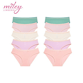 Bộ 10 Quần Lót Nữ Thun Lạnh Fashion Miley Lingerie - BMS_01 - Giao Màu Ngẫu Nhiên