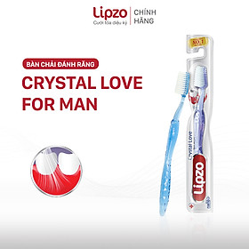 Bàn Chải Đánh Răng LIPZO Crystal Love For Man Công Nghệ Lông Nở Kết Hợp Chỉ Tơ Nha Khoa Dành Cho Nam Giới