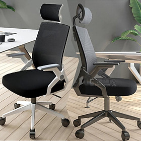 Ghế xoay lưng cao có tựa đầu nệm lưới CM4286-M Nội thất Capta