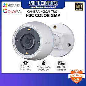 Camera WiFi Colorvu 2MP EZVIZ H3c Color hàng chính hãng