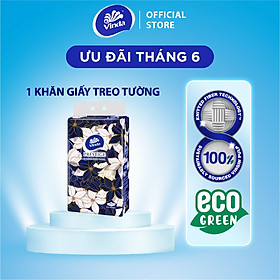 [1 GÓI KHĂN TREO TƯỜNG] Khăn giấy treo tường cao cấp Vinda Prestige 4D 3 lớp 212 tờ