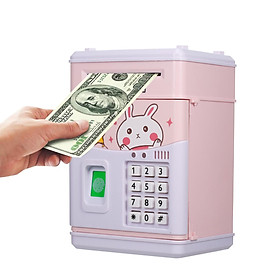 Kids Money Bank Electronic Piggy Banks Password Coin Bank Auto Scroll Money Saving Box Cash Coin Can with Music Perfect