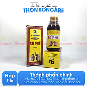 Siro ho bổ phế Đ.Y chai 125ml - Giảm ho, ngứa rát cổ họng, khàn tiếng