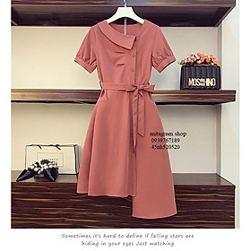 Nh520520-ĐẦM XÒE KIỂU THẮT EO