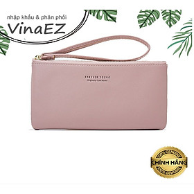 ví Forever Young mẫu dài xinh đựng vừa điện thoại 6,2inch, thẻ ngân hàng, tiền mặt, giấy tờ dễ dàng di chuyển - VI00330